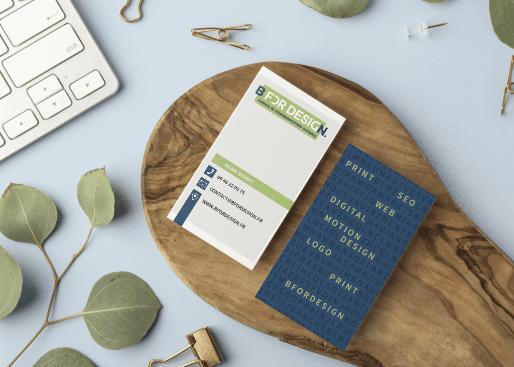 mockup carte de visite